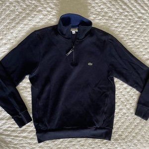 Men's Lacoste Collared Sweatshirt w/ Zip, Size Large